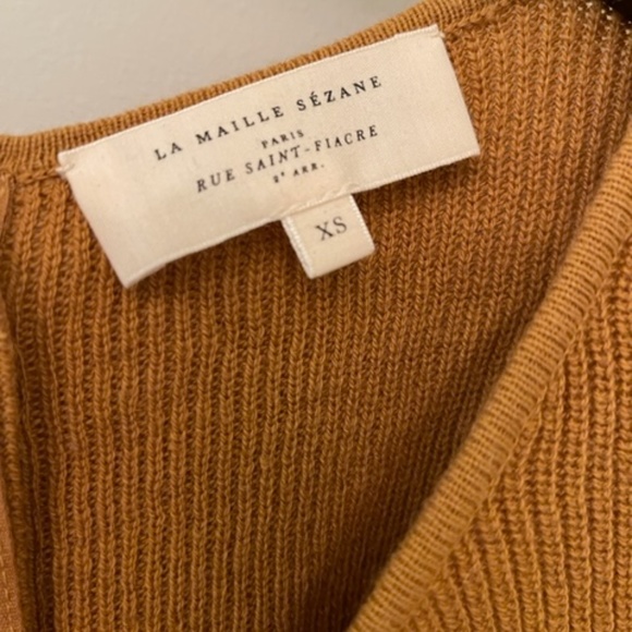 Sezane Multi-Color Button Back Sweater - Picture 3 of 3